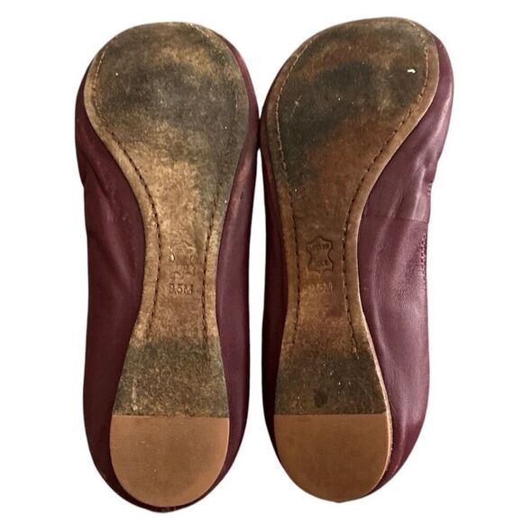 Tory Burch Bordeaux Caroline’s Flats, Ballet Flats.  9.5 - Picture 10 of 11